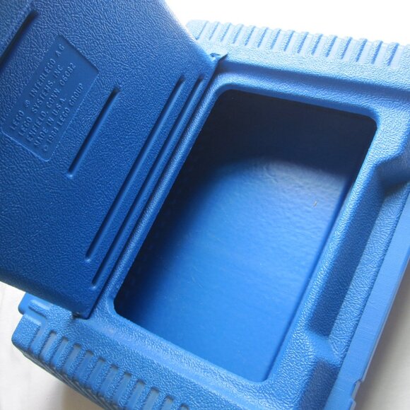 vintage 1984 Lego Blue Hard Plastic Storage / Carrying Case - Picture 7 of 8
